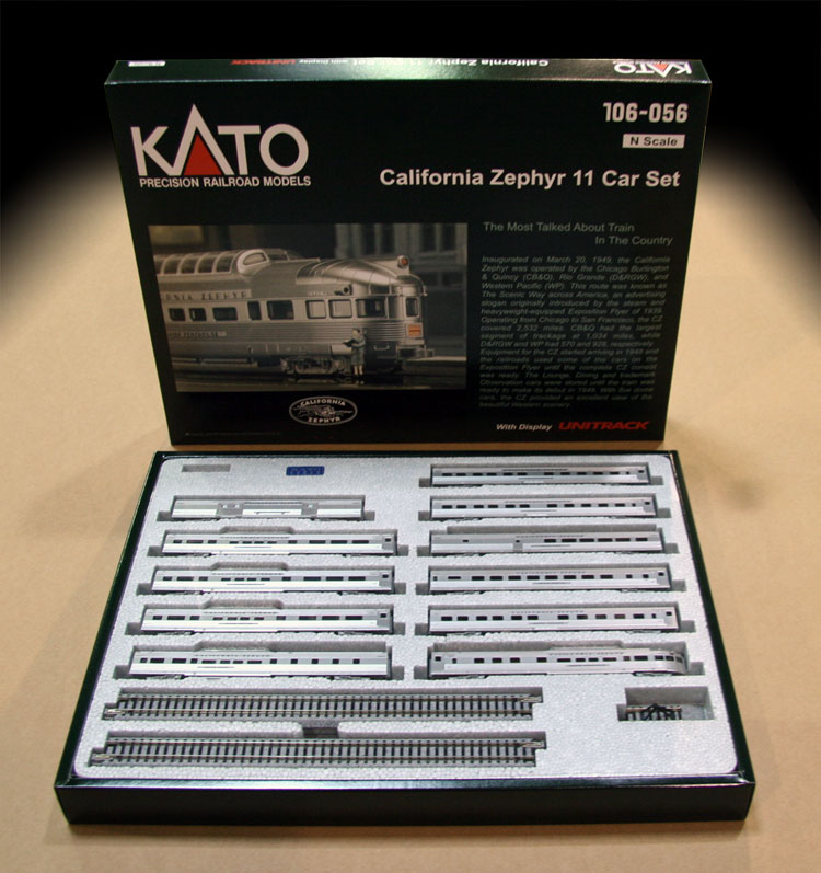 California Zephyr 11 Car SetN Scaleby Kato