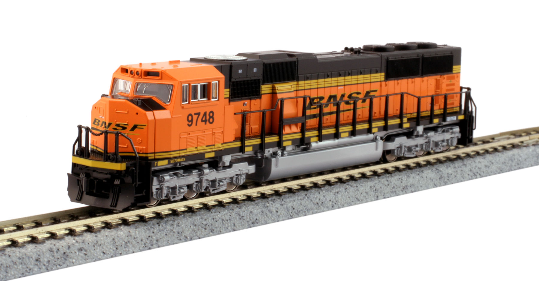 BNSF EMD SD70MAC #9748 With DCC-N Scale-by Kato - A-Trains.com