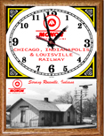 Monon Framed Clock