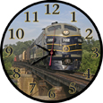 Baltimore & Ohio Crossing the South Branch Round Train Clock