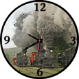 Cass Scenic Steam Scene Train Clock