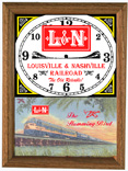 Louisville & Nashville Hummingbid Wood-Framed Clock (Clock)