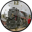 Canadian Pacific 2816 Round Train Clock