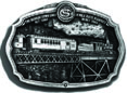 The Georgetown Loop Railroad Belt Buckle