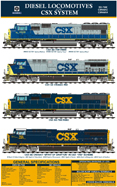 CSX Railroad High Horsepower Poster - A-Trains.com