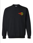 Western Maryland (Fireball Logo) Black Crew Sweatshirt