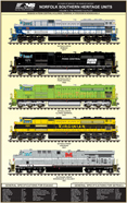 Norfolk Southern Heritage Units (Promise Fulfilled) Poster