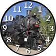 Grand Canyon Railway Round Train Clock