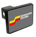 Seaboard System Logo Trailer Hitch Cover Train