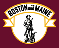 Boston and Maine Logo 8" x 10" Metal Sign