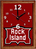 Rock Island Logo Railroad Clock