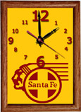 SF Chief Logo Railroad Clock