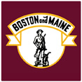 Boston and Maine Logo 4 Piece Coaster Set