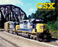 CSX SD40-2 Photo Sign