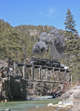 Rio Grande 473 Crossing the Animas-Train Poster