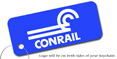 Conrail Logo Train Keychain