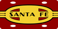 Santa Fe Warbonnet Logo License Plate