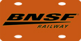 BNSF Swoosh Logo License Plate