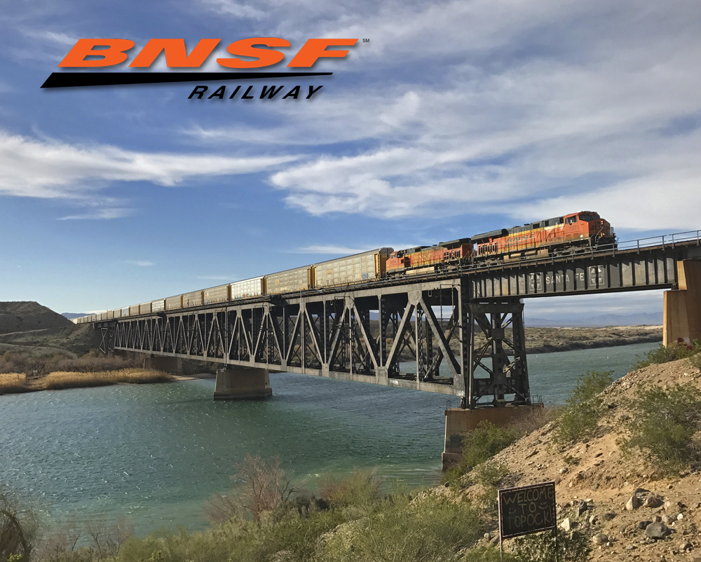 BNSF Topock Photo Sign - A-Trains.com