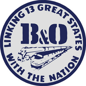 B&O States Logo Clock - A-Trains.com